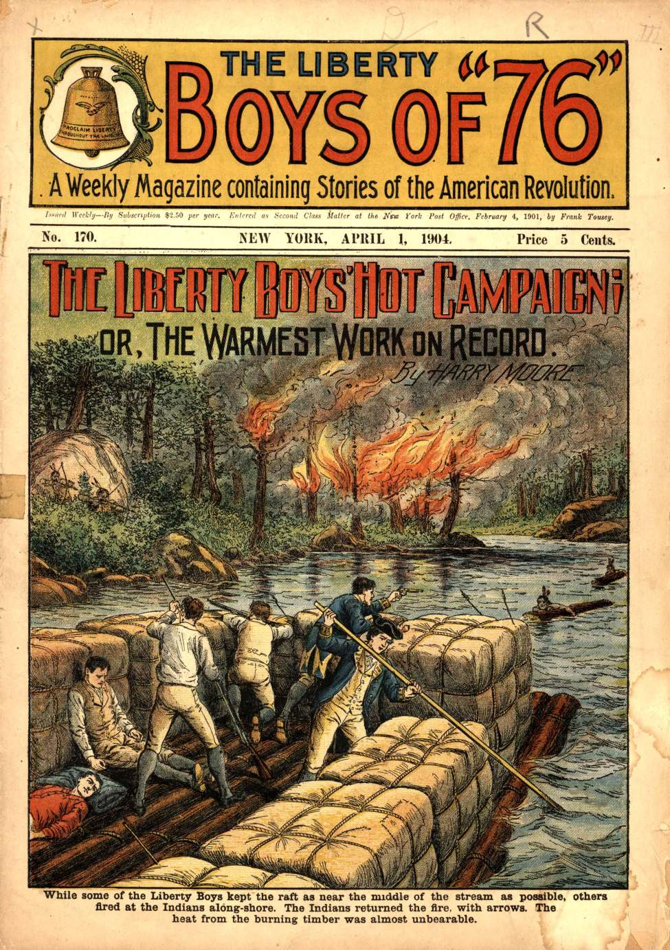 Book Cover For The Liberty Boys of 76 170 - The Liberty Boys' Hot Campaign