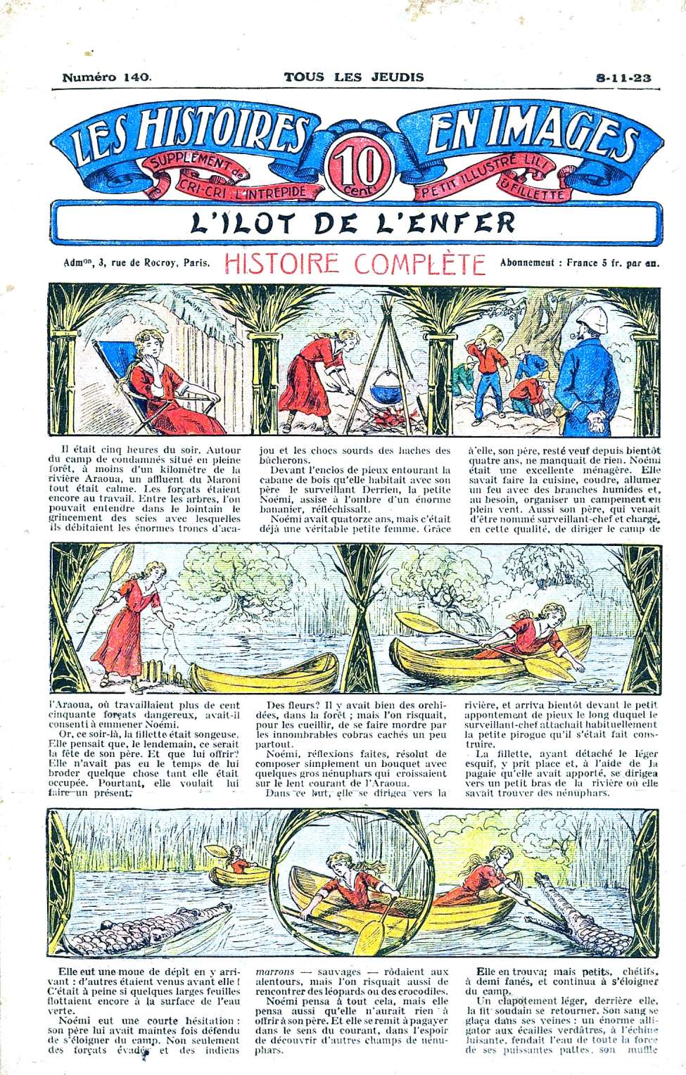 Book Cover For Les Histoires en Images 140 - L'ilot de l'Enfer