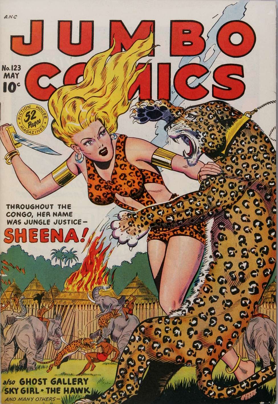 Comic Book Cover For Jumbo Comics 123