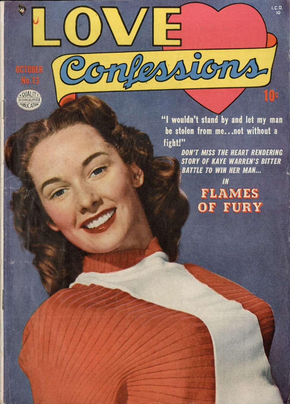 Comic Book Cover For Love Confessions 13