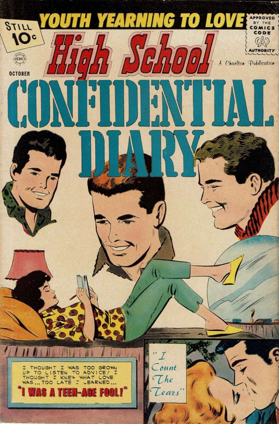 Comic Book Cover For High School Confidential Diary 9