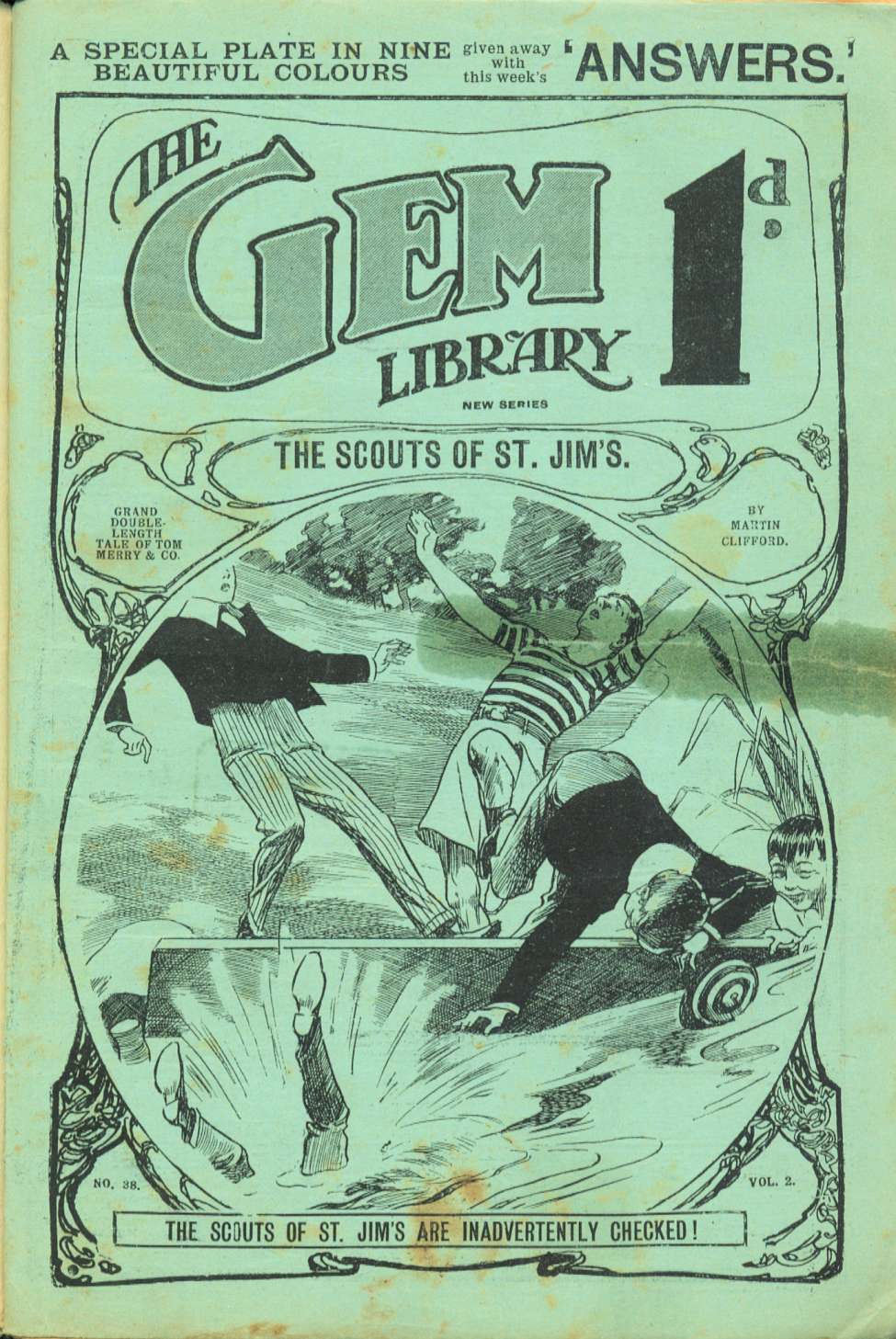 Comic Book Cover For The Gem v2 38 - The Scouts of St. Jim’s