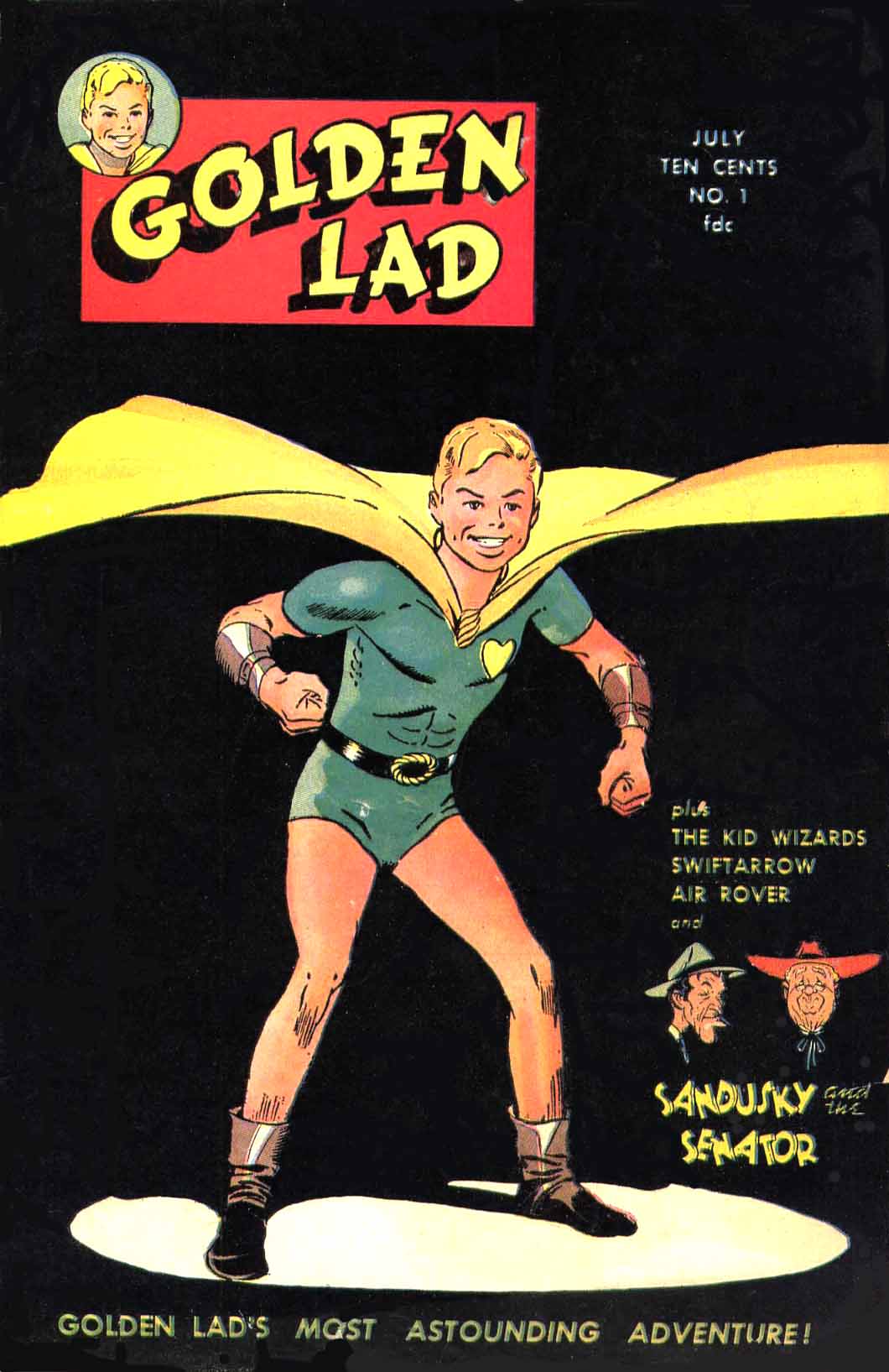 Comic Book Cover For Golden Lad 1