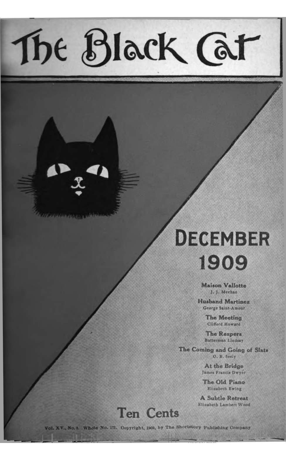 Book Cover For The Black Cat v15 3 - Maison Vallotte - J. J. Meehan