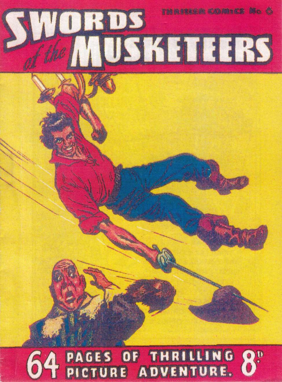 Comic Book Cover For Thriller Comics 6 - Swords of the Musketeers