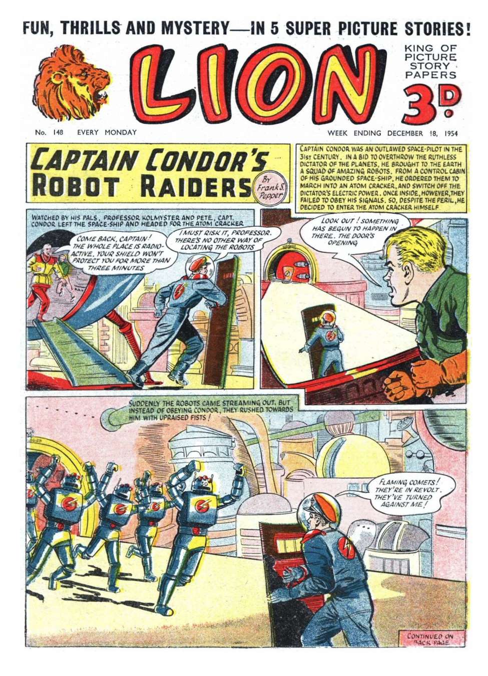 Comic Book Cover For Lion 148
