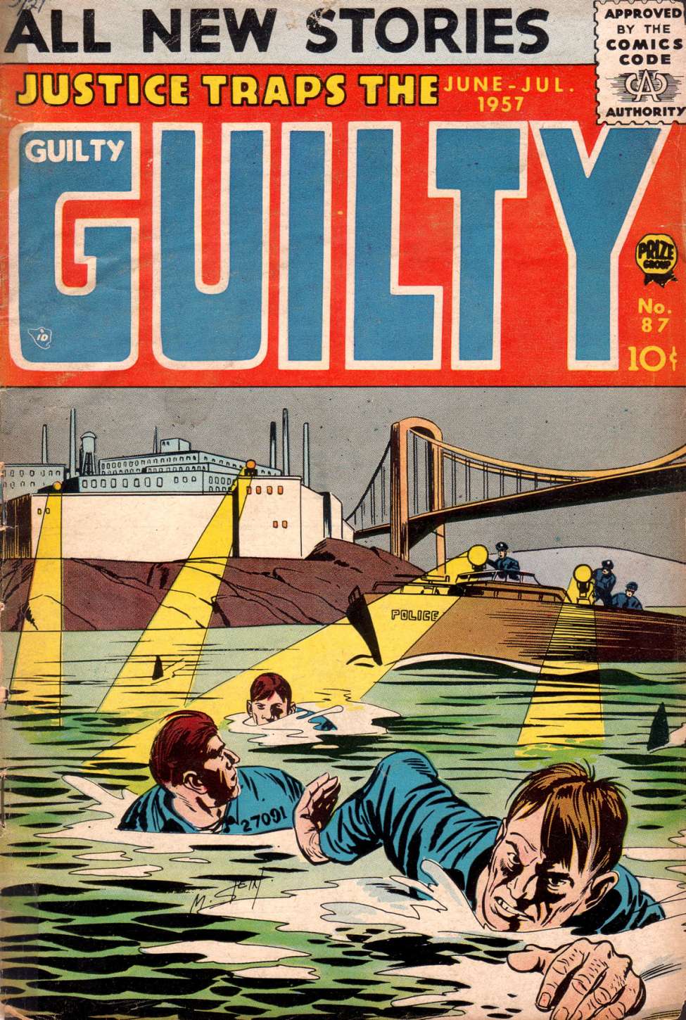 Comic Book Cover For Justice Traps the Guilty 87