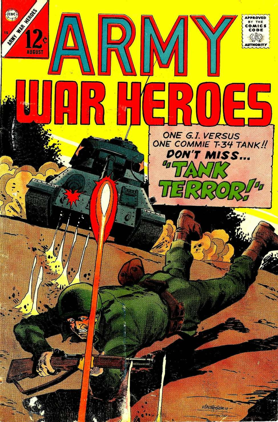 Comic Book Cover For Army War Heroes 15