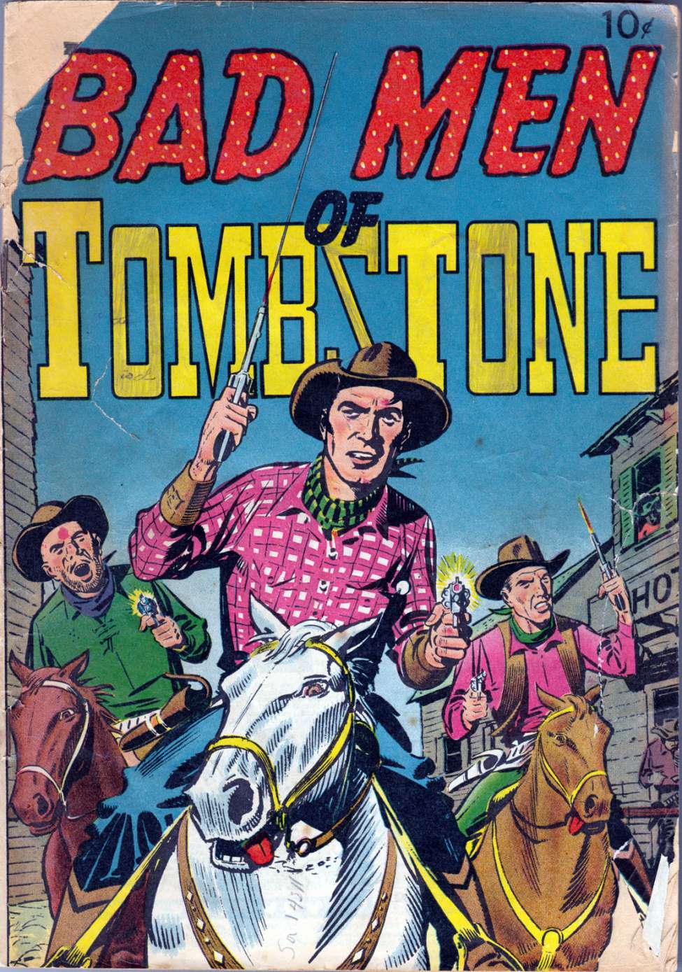 Comic Book Cover For Badmen of Tombstone