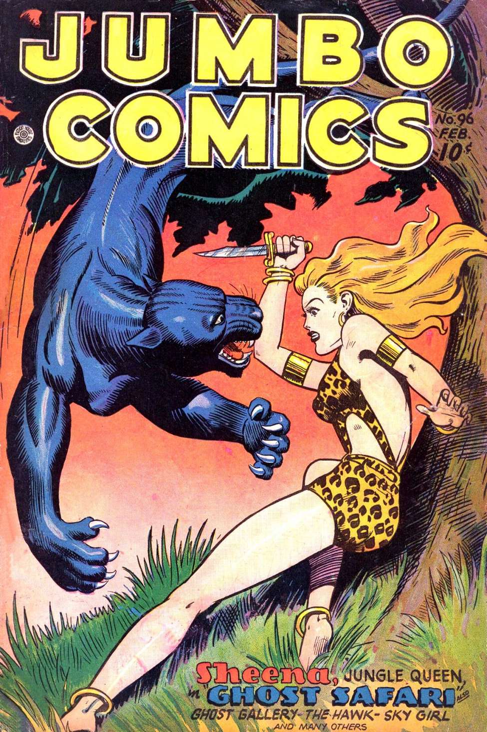 Comic Book Cover For Jumbo Comics 96