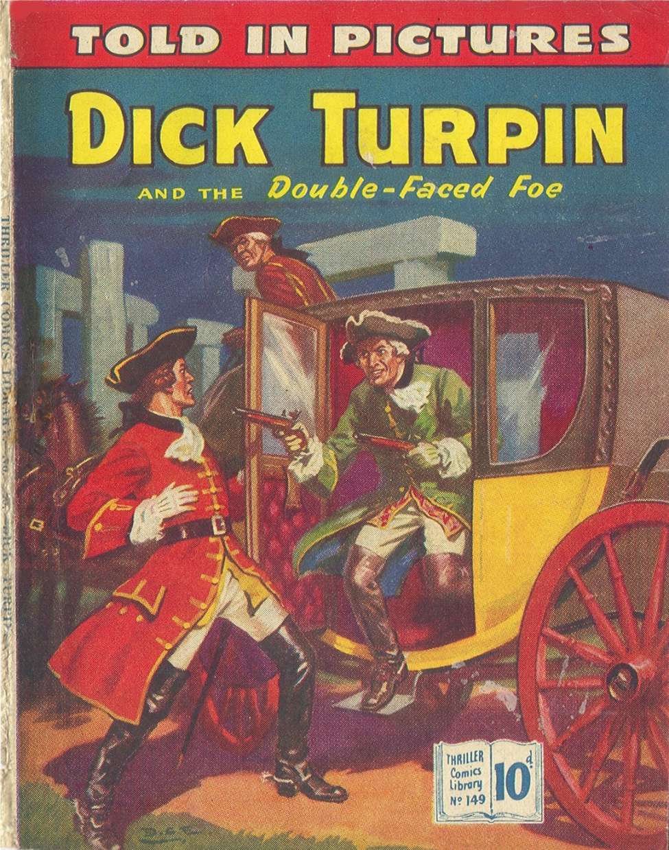 Book Cover For Thriller Comics Library 149 - Dick Turpin and The Double Faced Foe