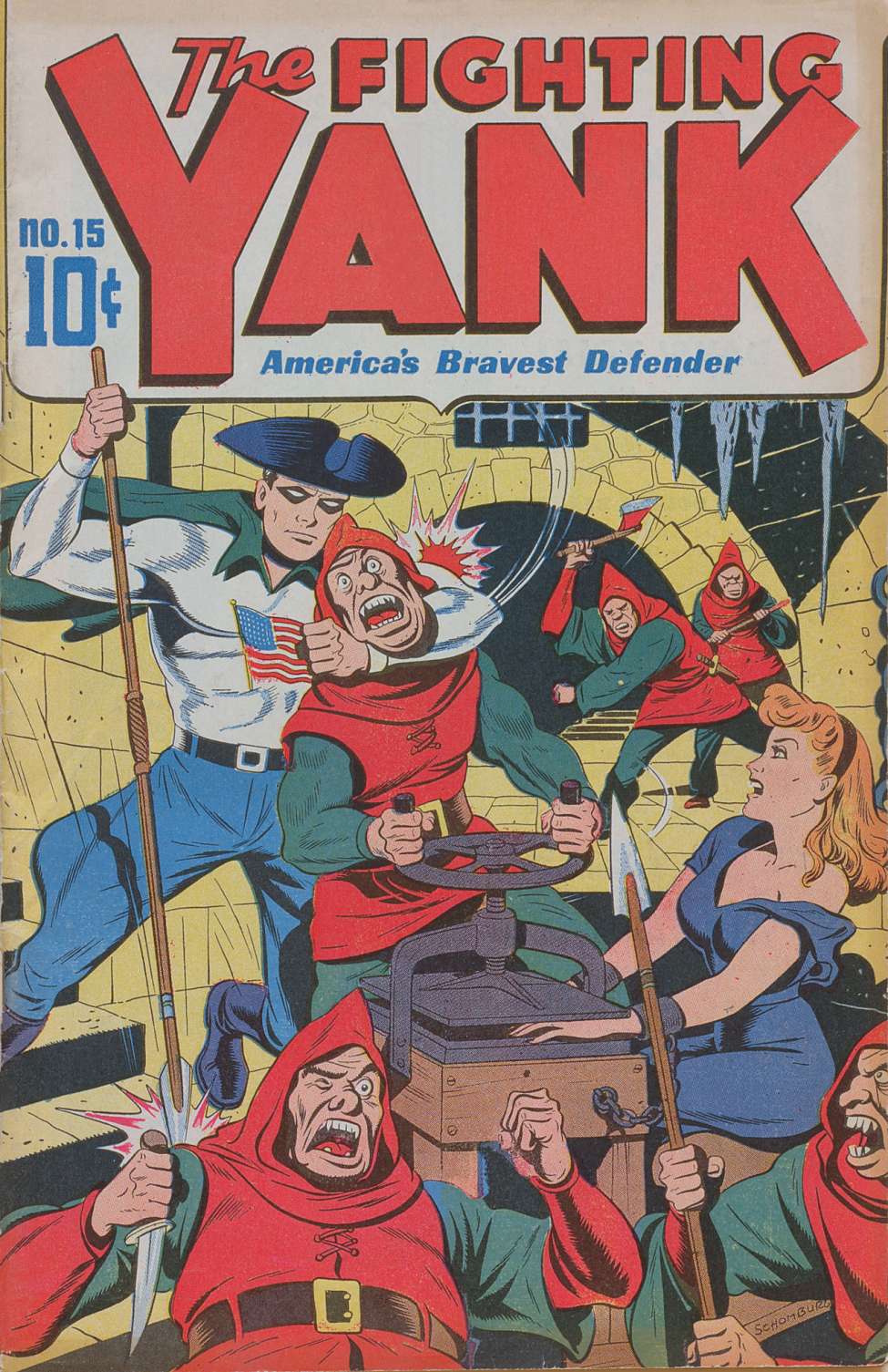 Comic Book Cover For The Fighting Yank 15 (alt) - Version 2