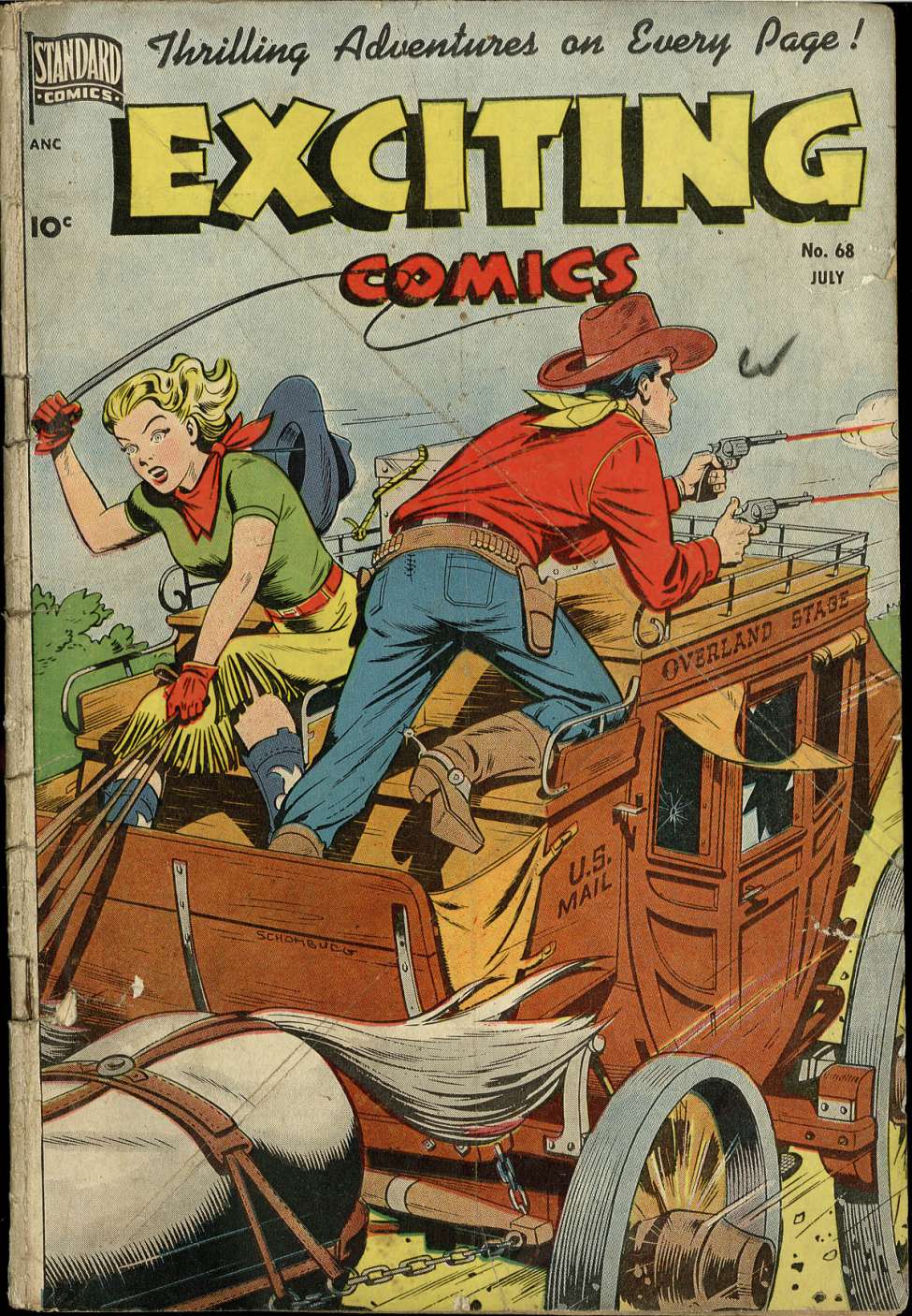 Book Cover For Exciting Comics 68