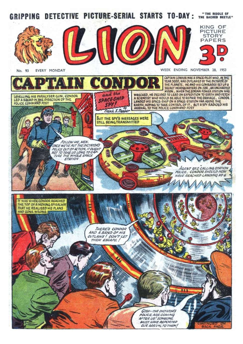 Comic Book Cover For Lion 93