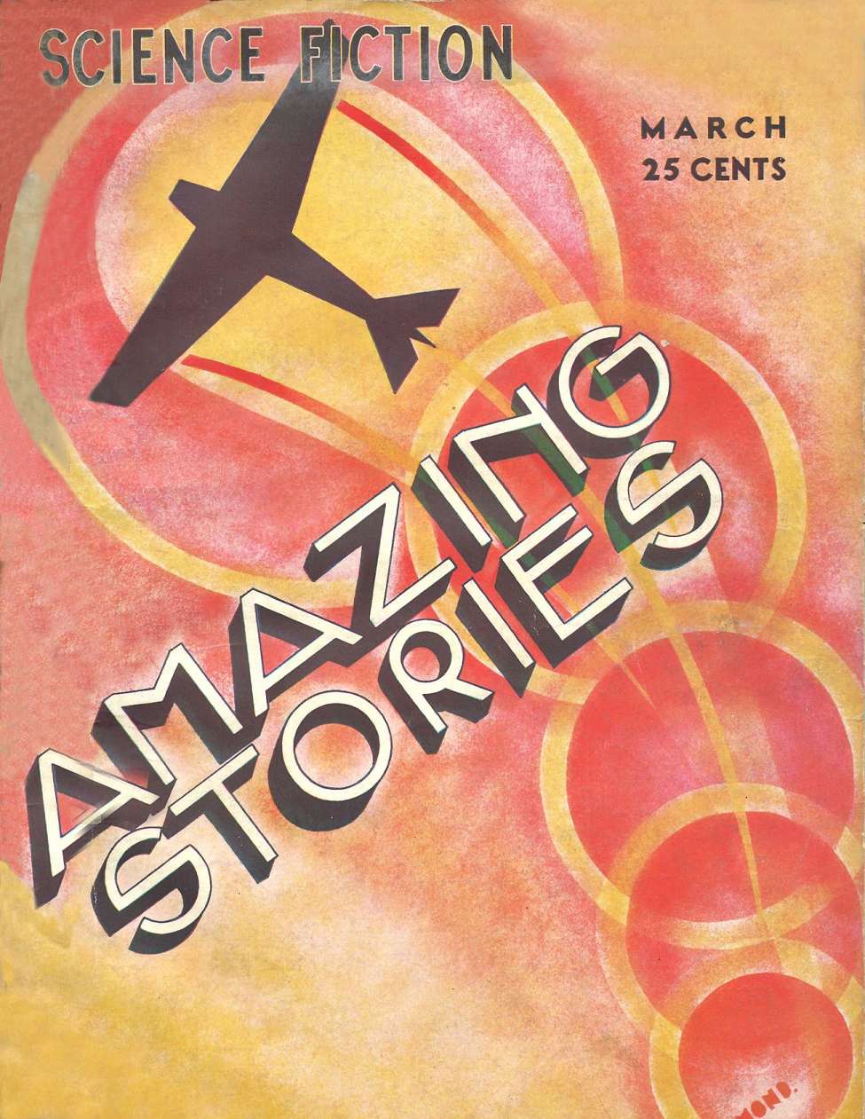 Comic Book Cover For Amazing Stories v7 12 - The Tomb of Time - Richard Tooker