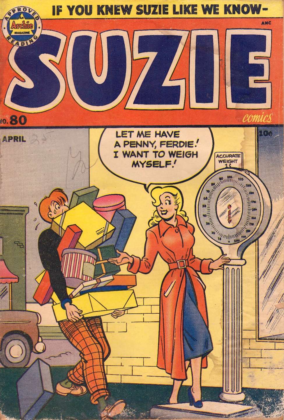 Comic Book Cover For Suzie Comics 80