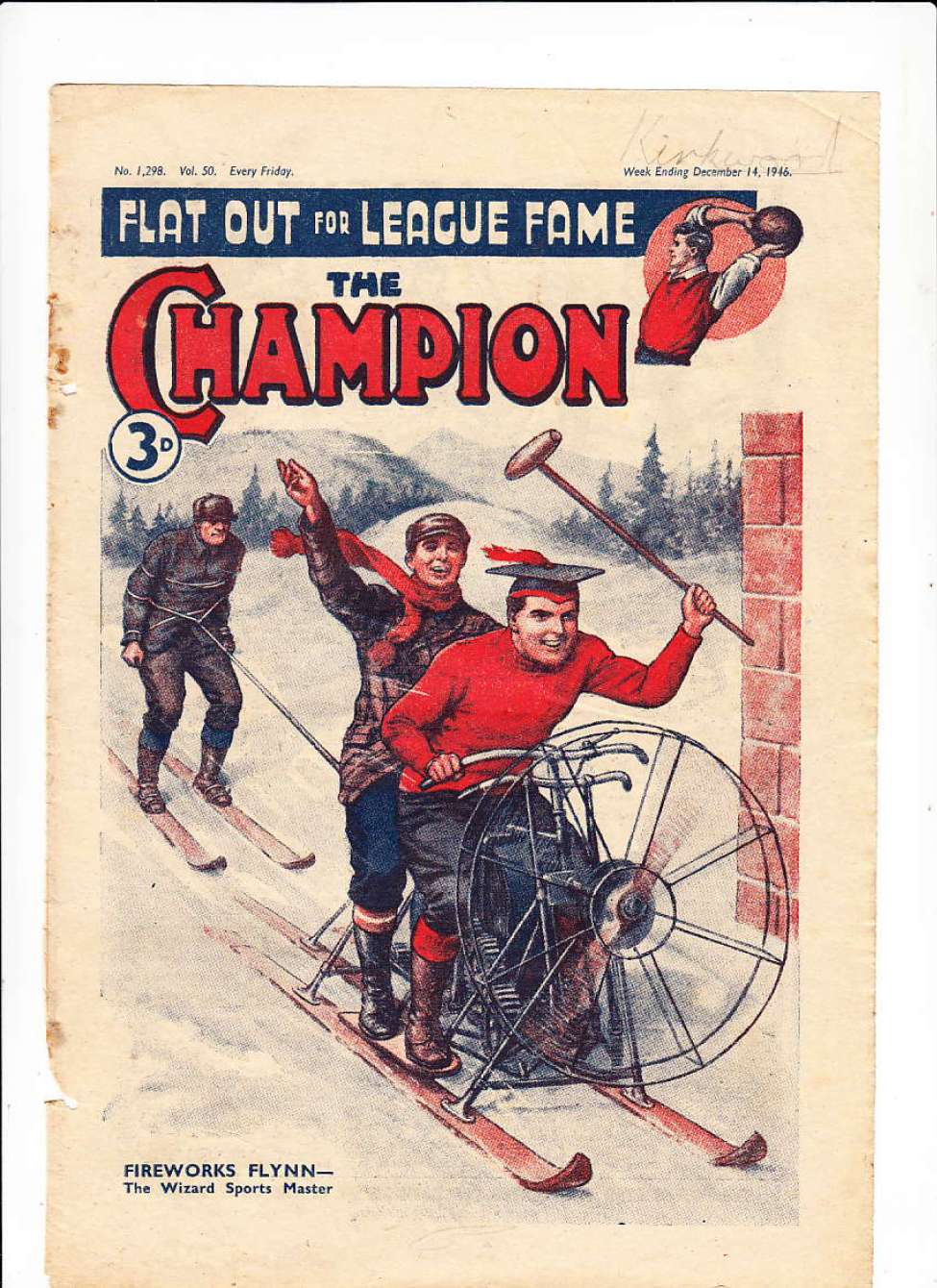 Comic Book Cover For The Champion 1298