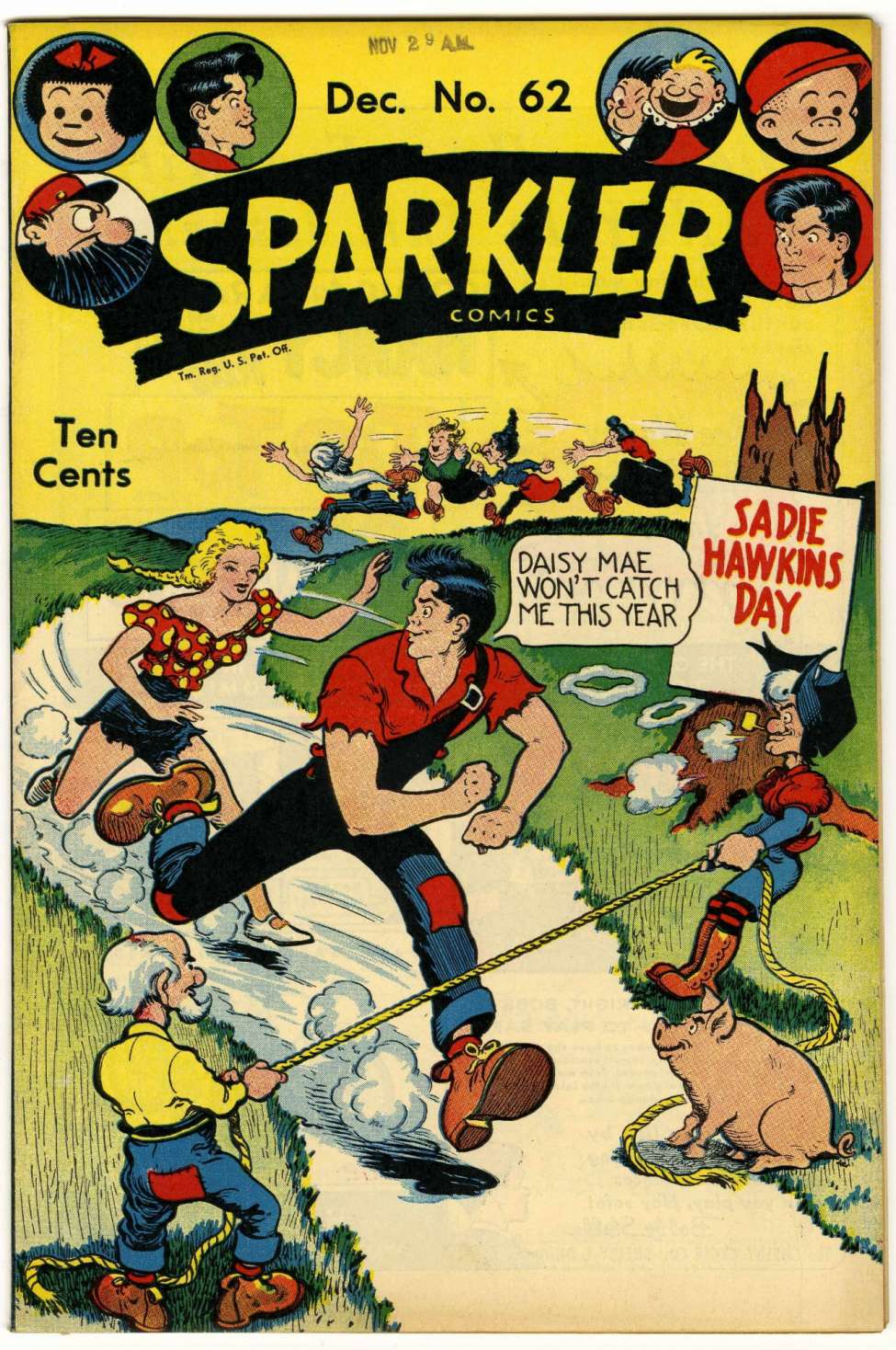 Comic Book Cover For Sparkler Comics 62