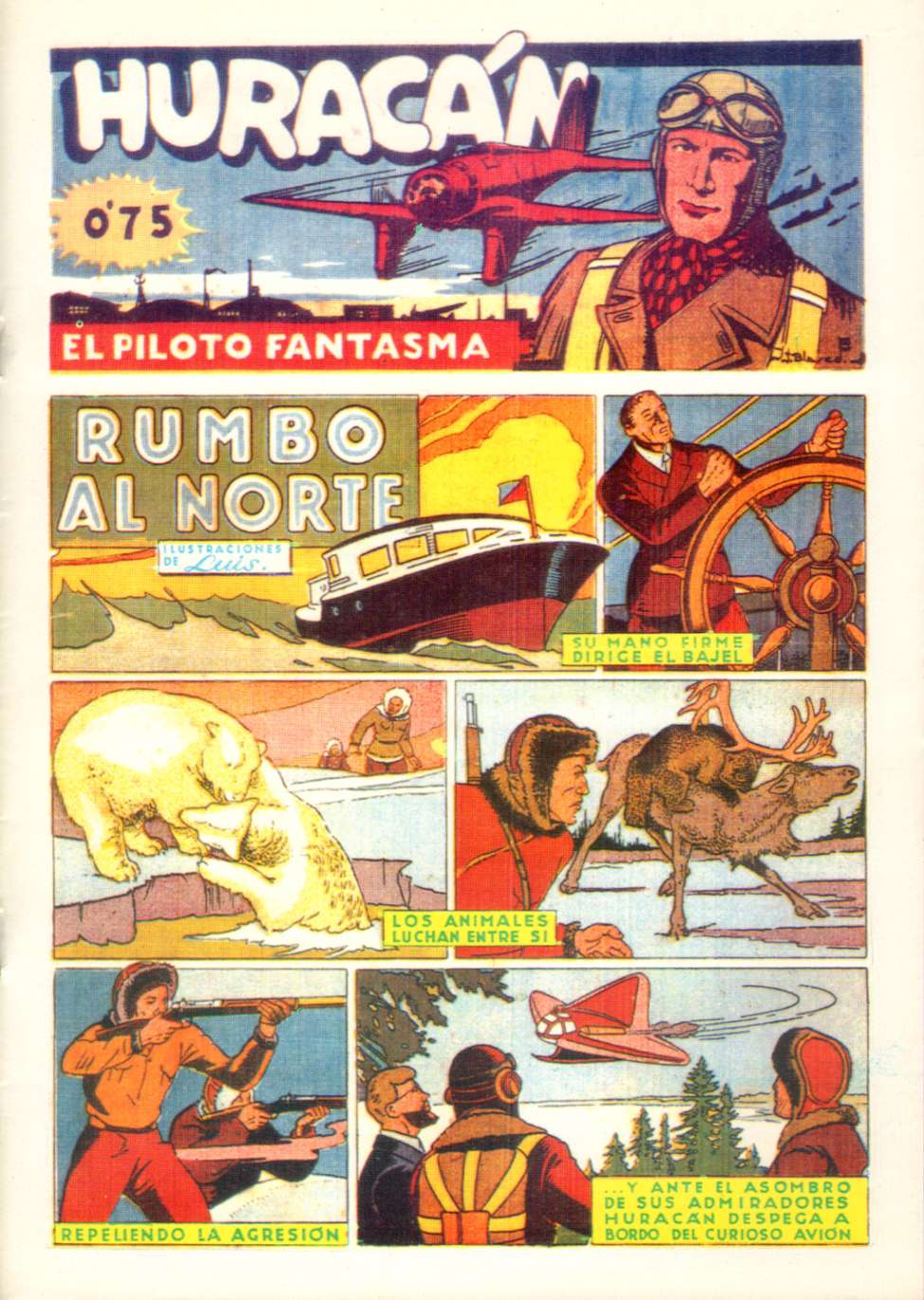 Comic Book Cover For Huracan El Piloto Fantasma 12 - Rumbo al Norte