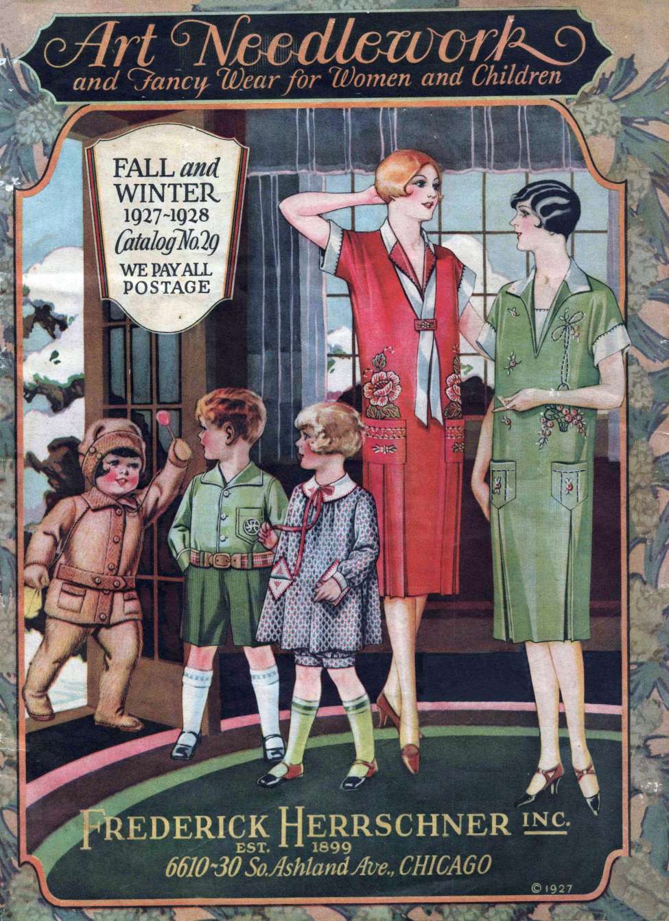 Comic Book Cover For Frederick Herrschner 1927 - 1928 Catalog