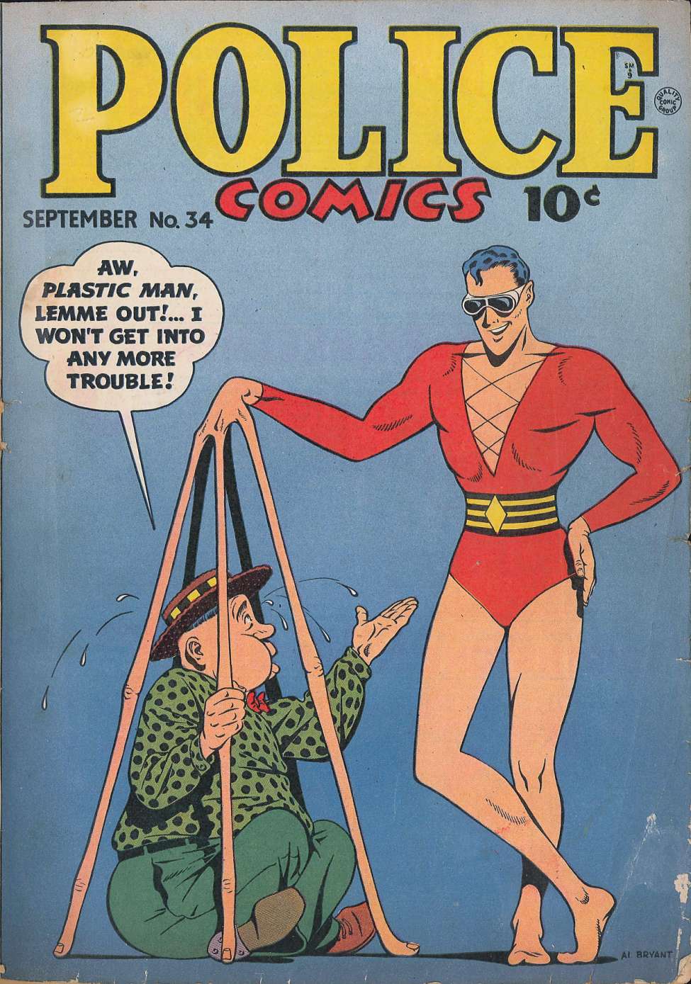 Comic Book Cover For Police Comics 34