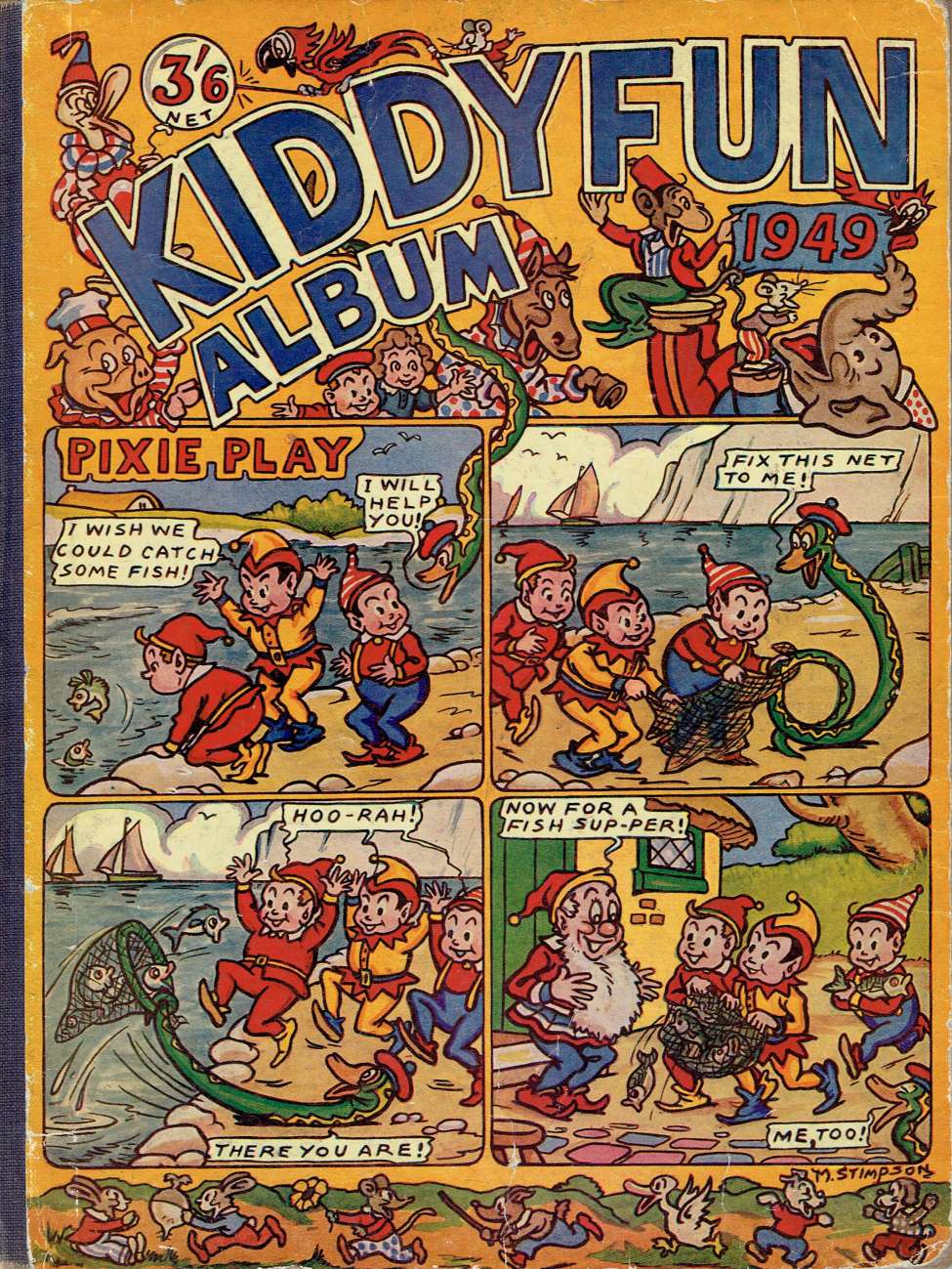 Comic Book Cover For Kiddyfun Album 1949