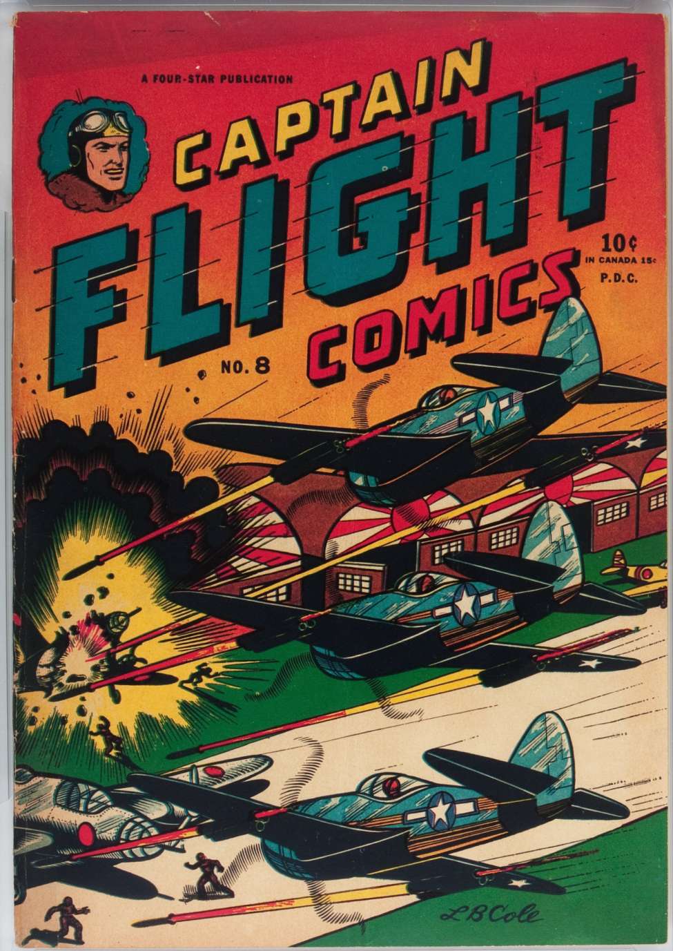 Book Cover For Captain Flight Comics 8