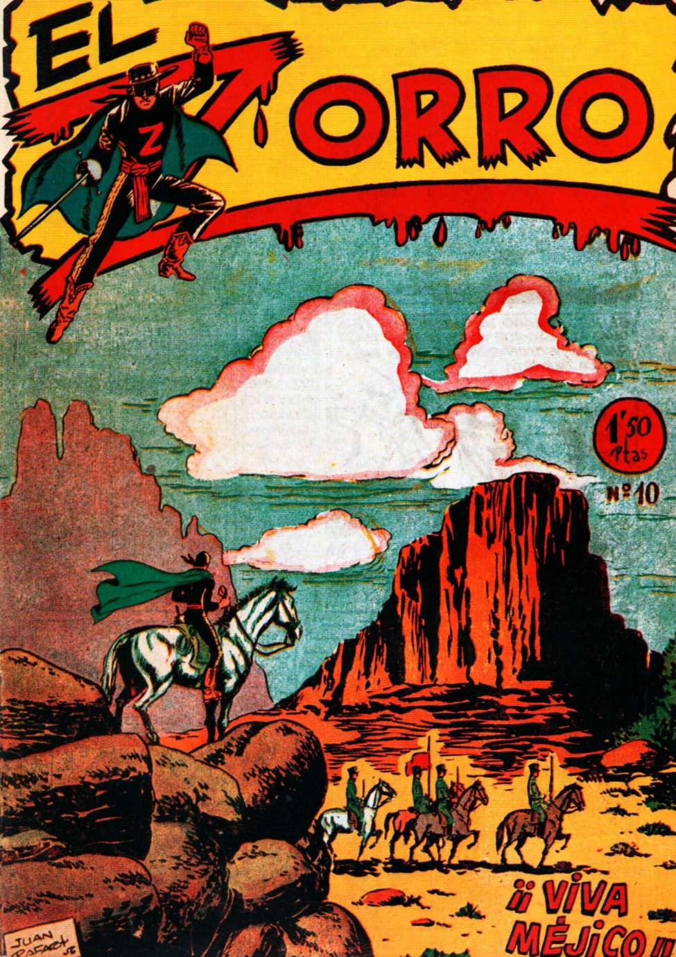 Comic Book Cover For El Zorro 10 - Viva Mejico!