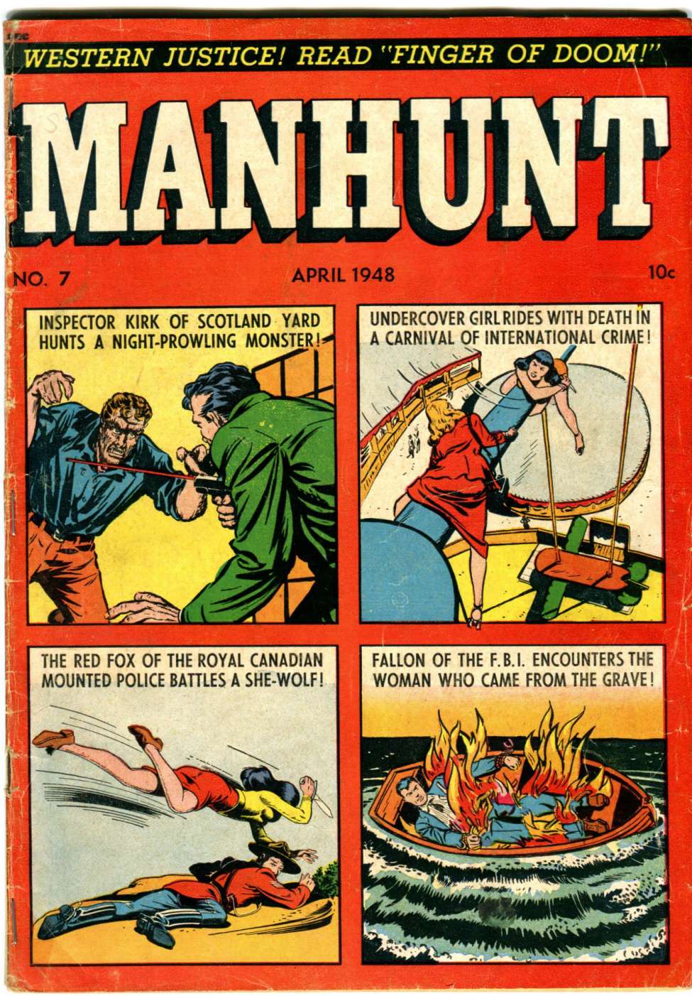 Comic Book Cover For Manhunt 7