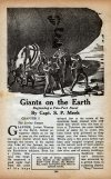 Cover For Astounding Serial - Giants on the Earth - S P Meek