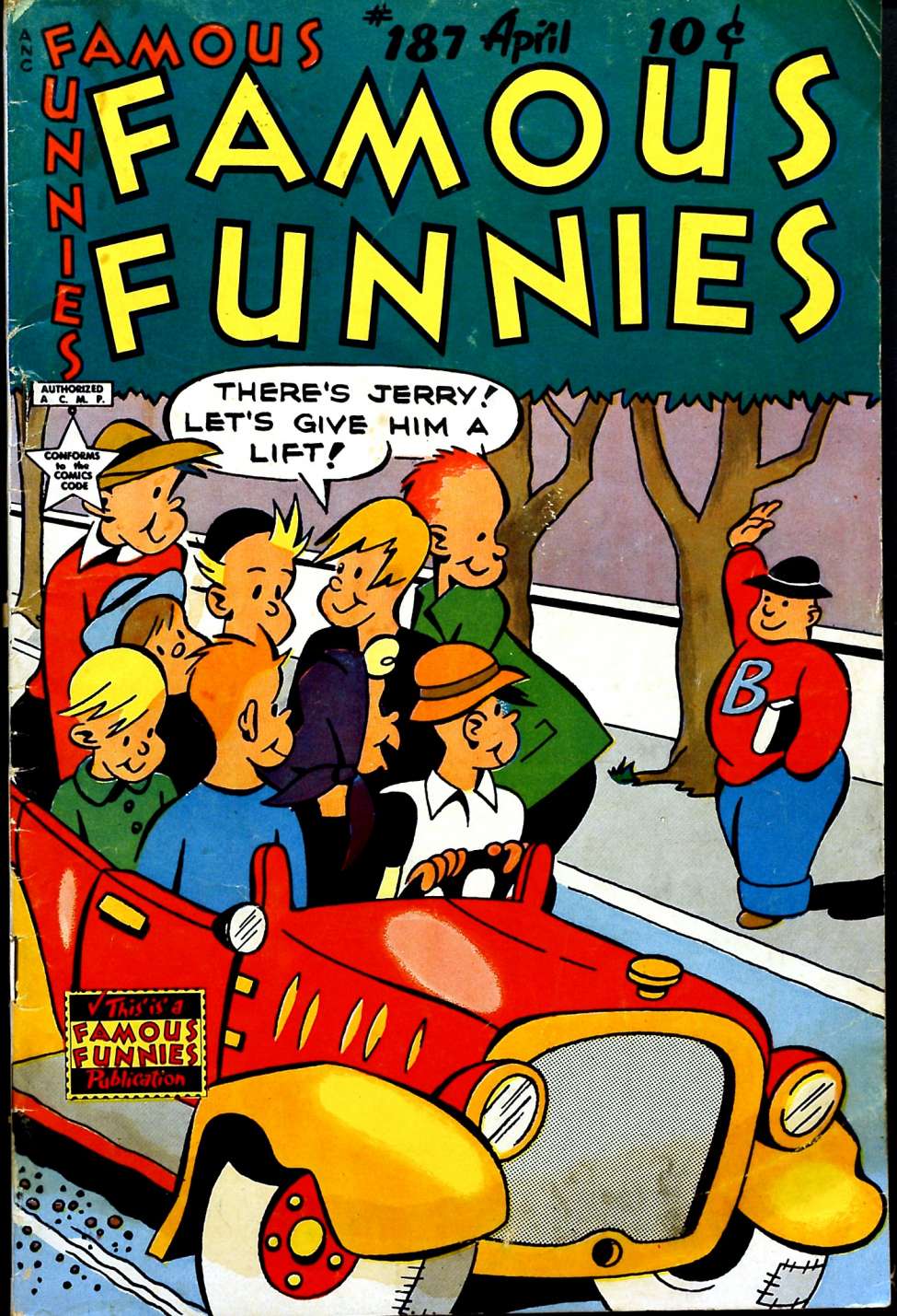 Comic Book Cover For Famous Funnies 187