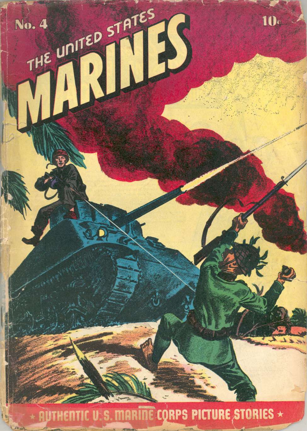 Comic Book Cover For The United States Marines 4 - Version 1