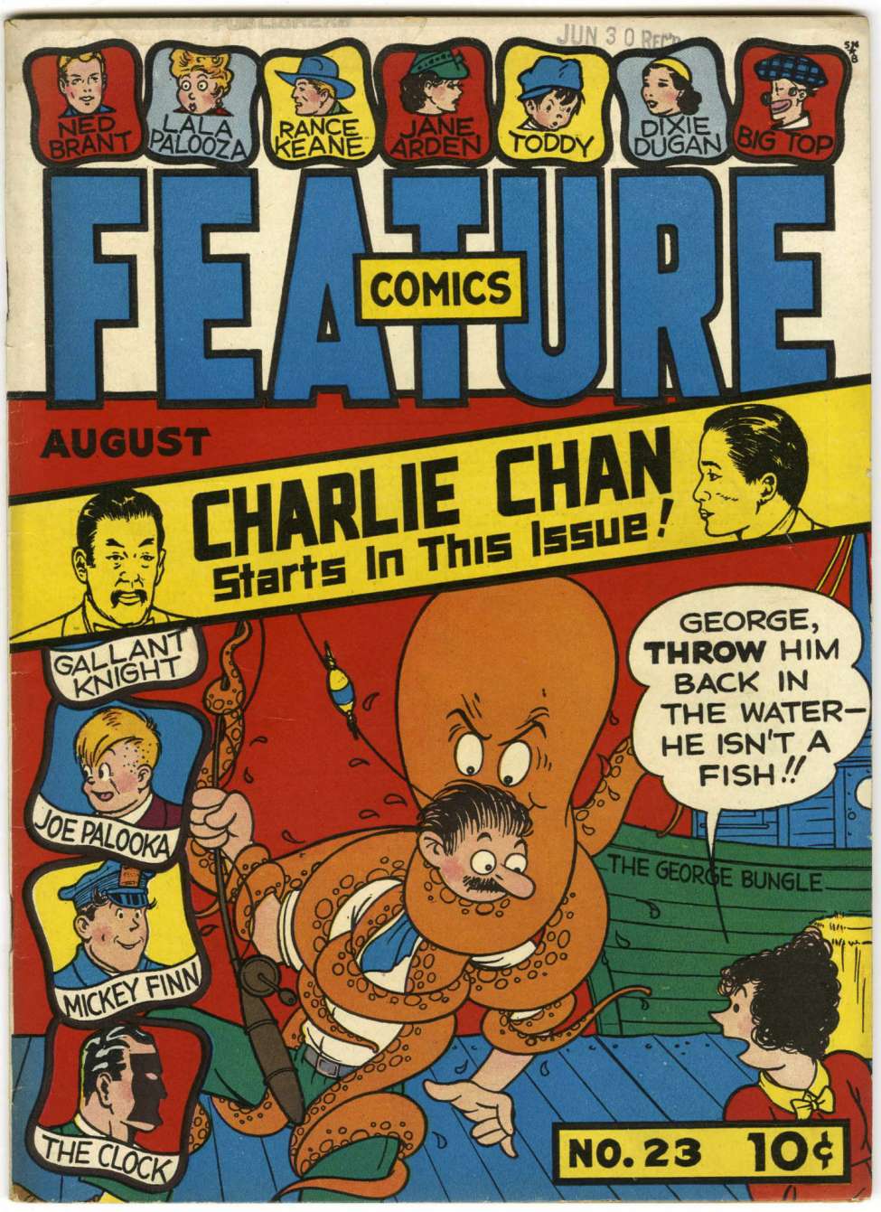 Comic Book Cover For Feature Comics 23