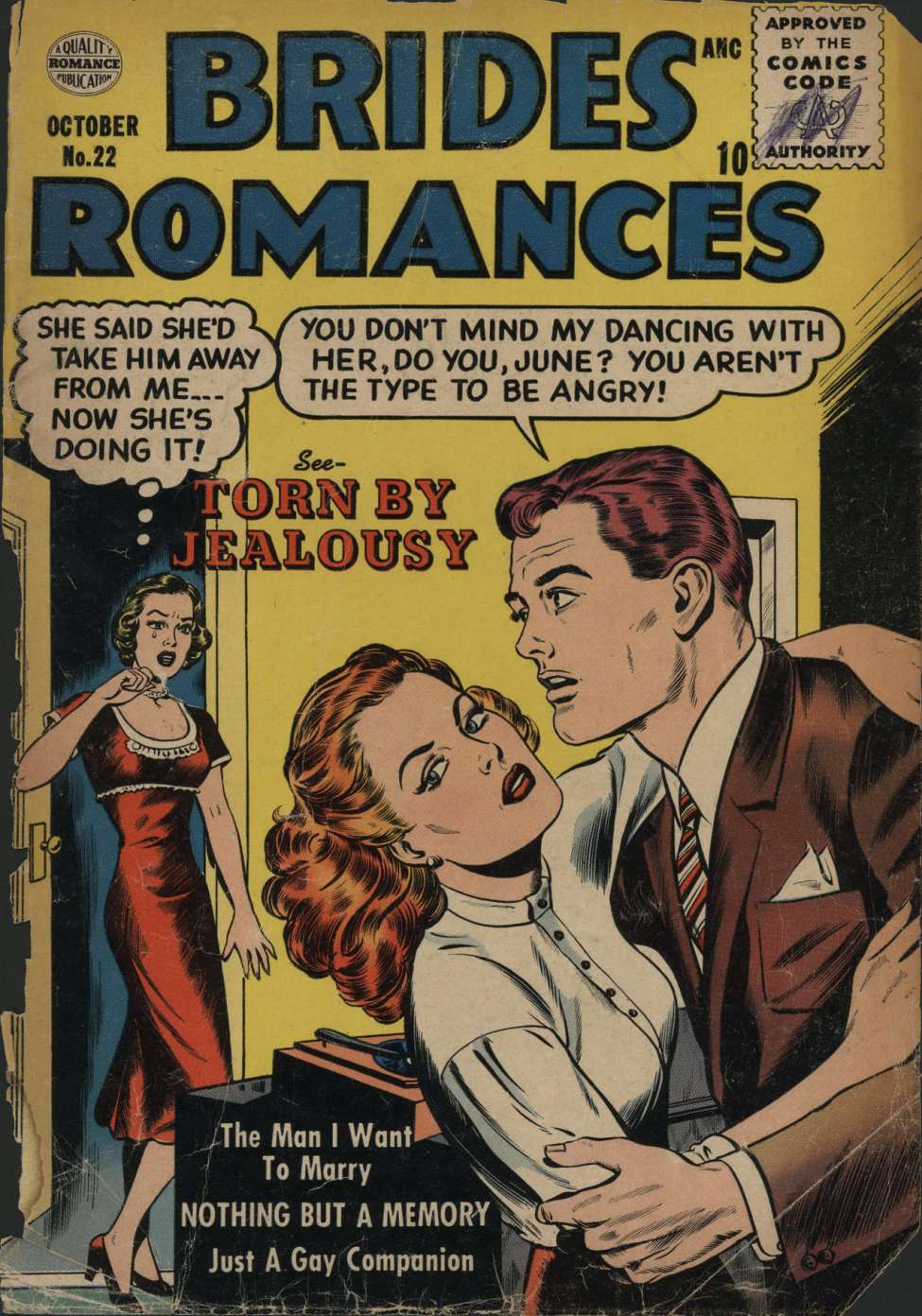 Comic Book Cover For Brides Romances 22
