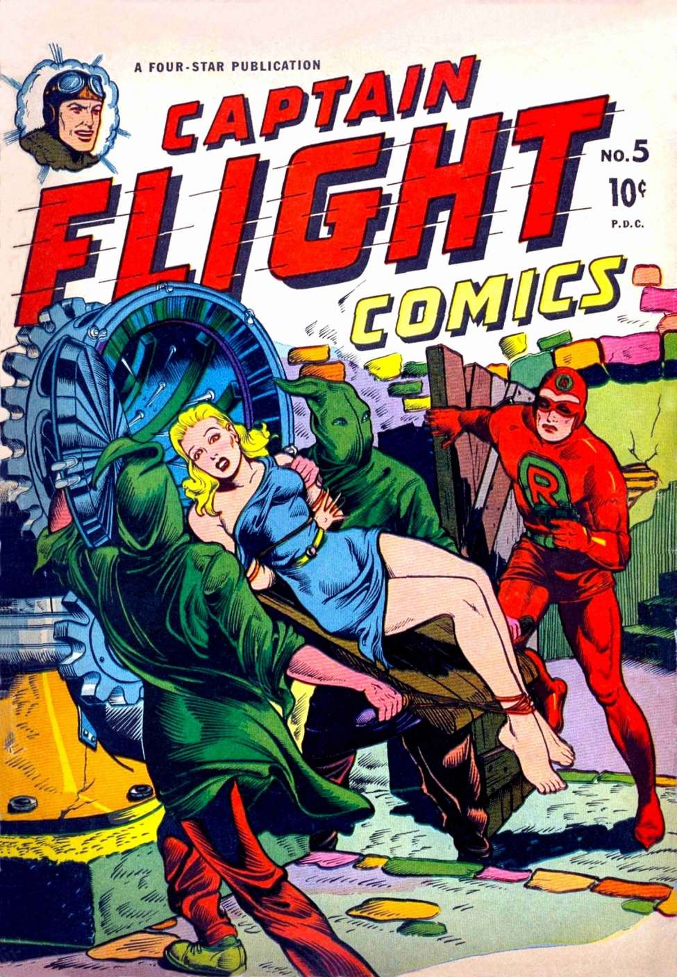 Comic Book Cover For Captain Flight Comics 5