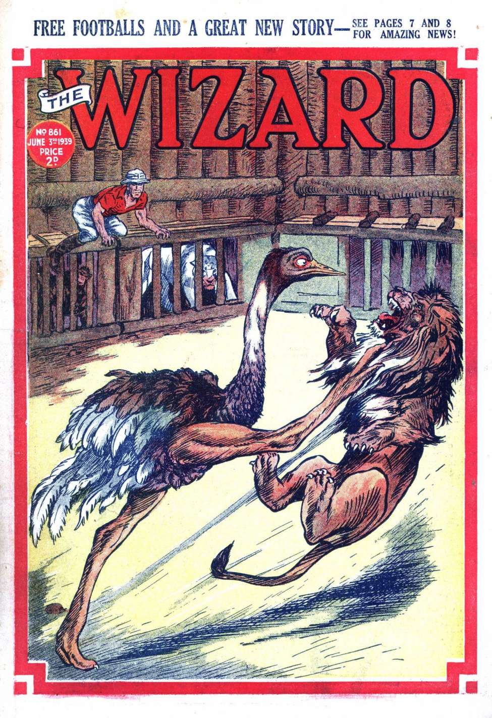 Comic Book Cover For The Wizard 861