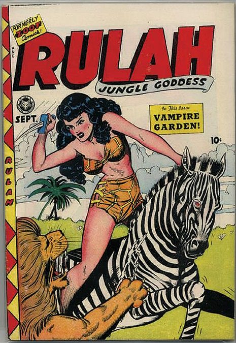 Comic Book Cover For Rulah Jungle Goddess 18