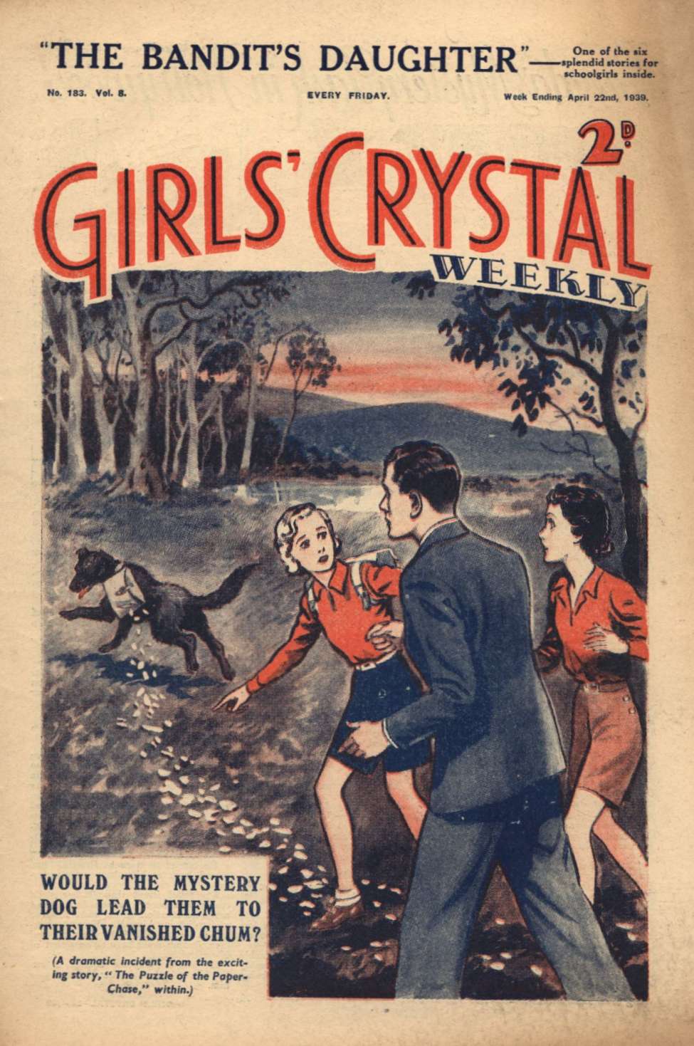Book Cover For Girls' Crystal 183 - The Puzzle of the Paper-Chase