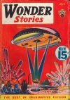 Cover For Wonder Stories v7 8 - The World of Singing Crystals - Thomas S. Gardner