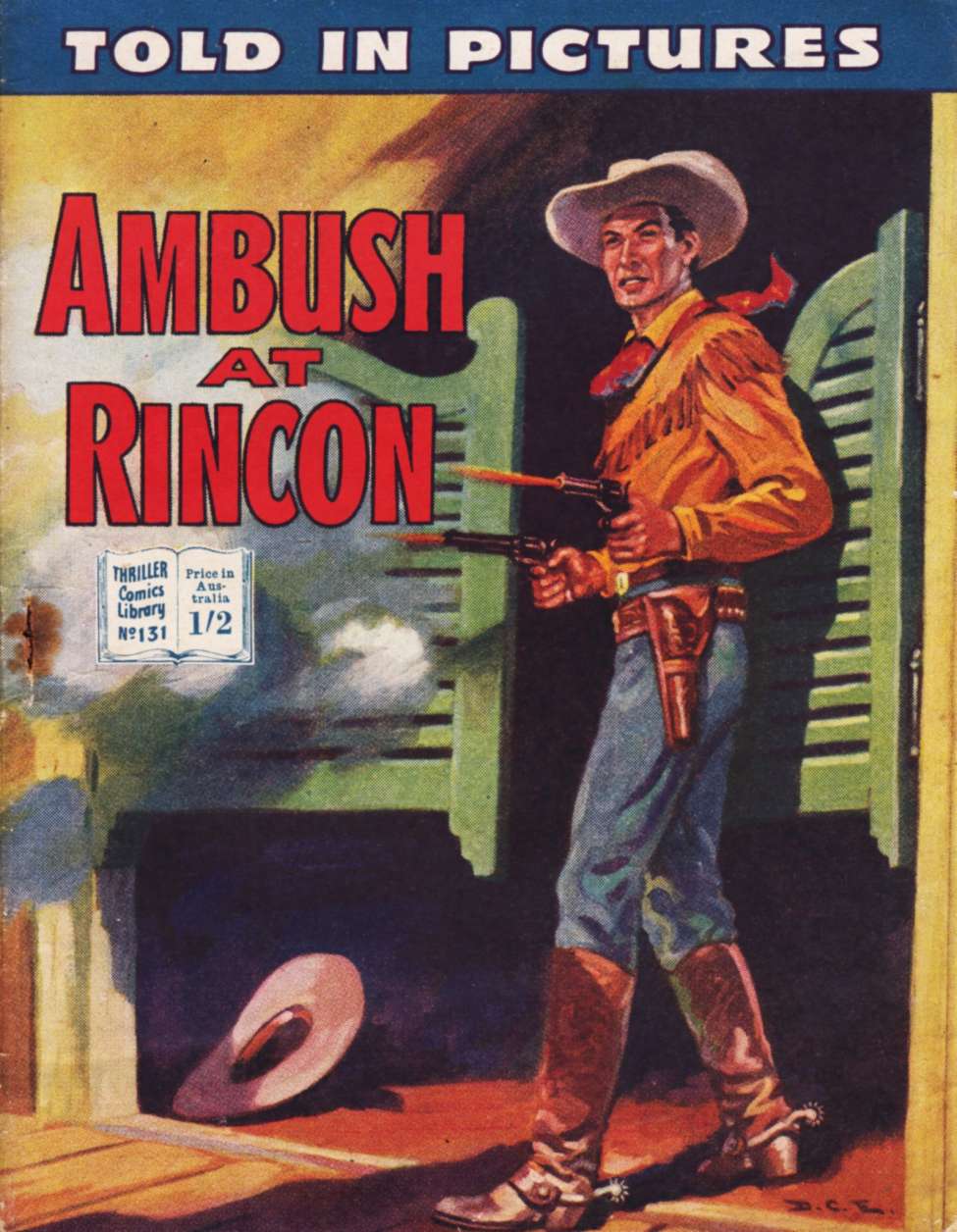 Book Cover For Thriller Comics Library 131 - Ambush at Rincon
