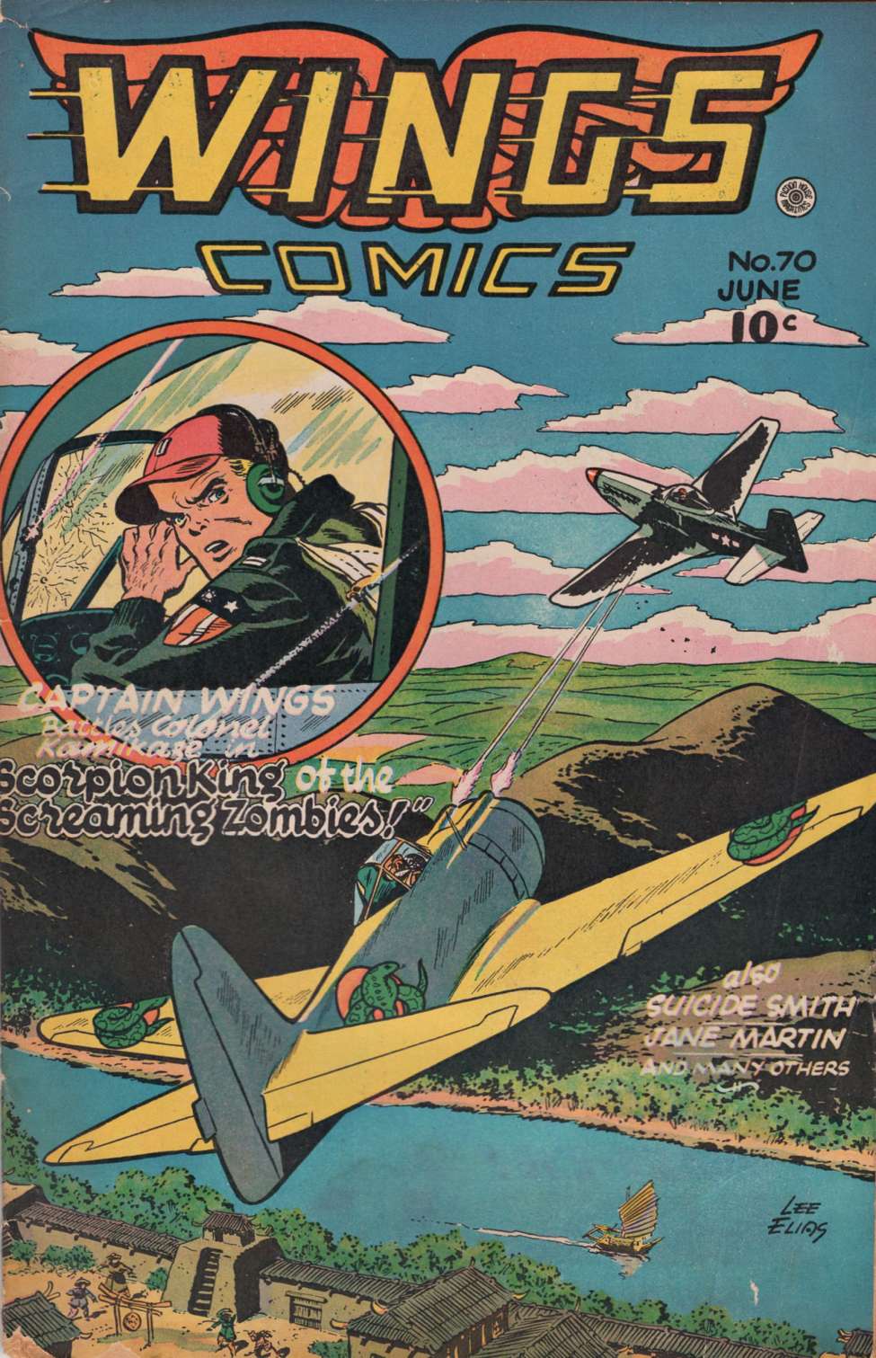 Comic Book Cover For Wings Comics 70 - Version 1