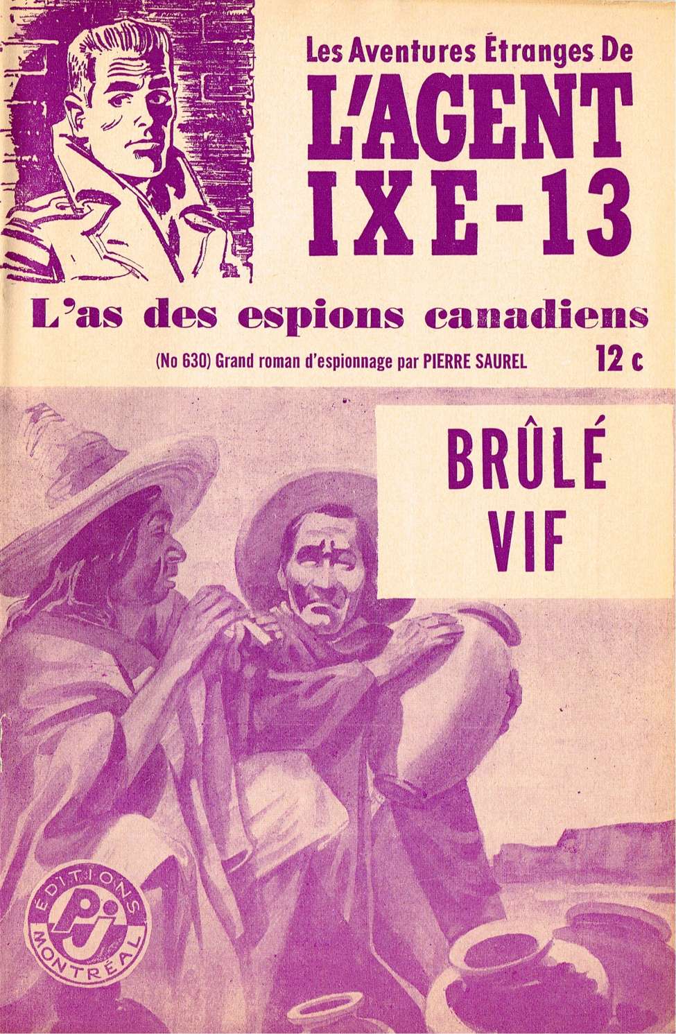 Book Cover For L'Agent IXE-13 v2 630 - Brûlé vif