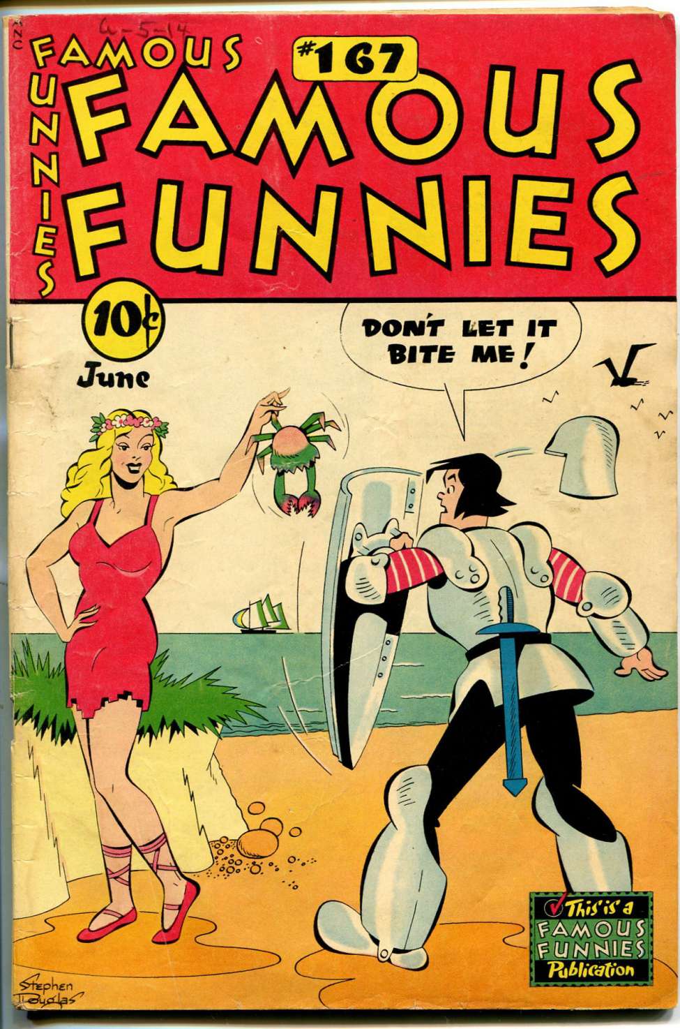 Comic Book Cover For Famous Funnies 167