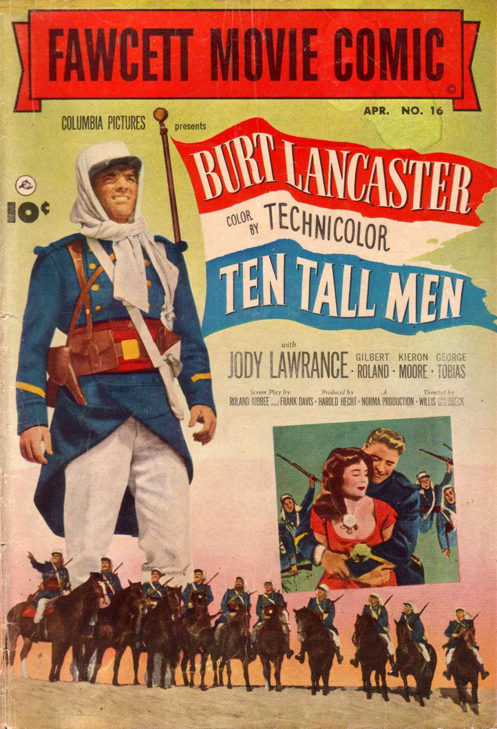 Book Cover For Fawcett Movie Comic 16 - Ten Tall Men