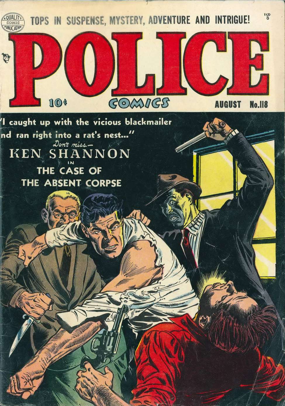Book Cover For Police Comics 118