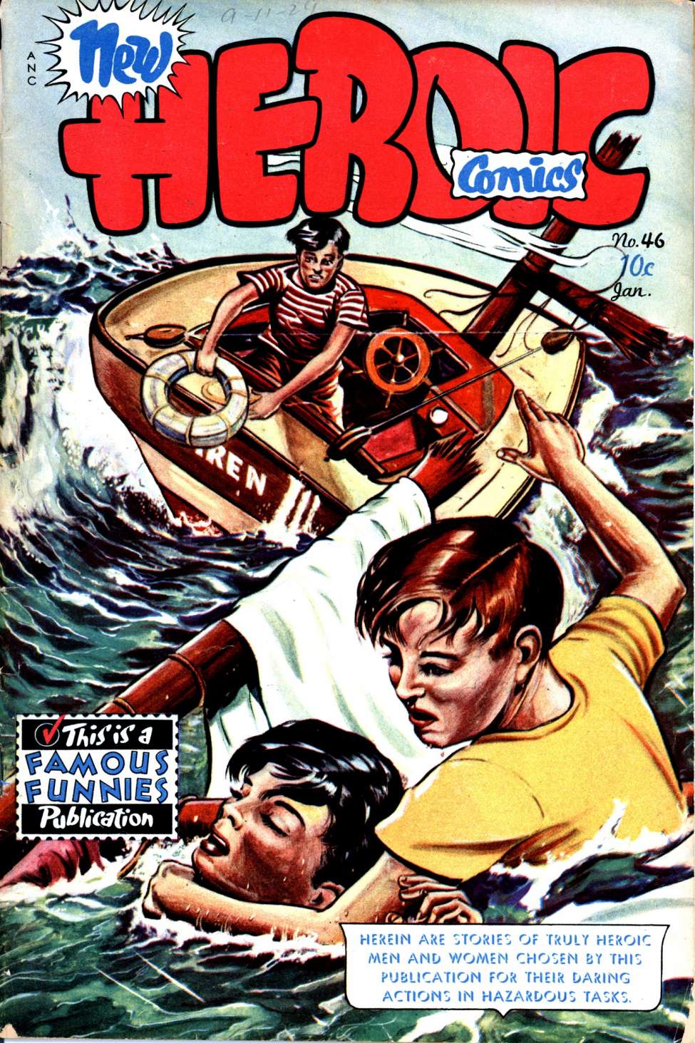 Comic Book Cover For Heroic Comics 46