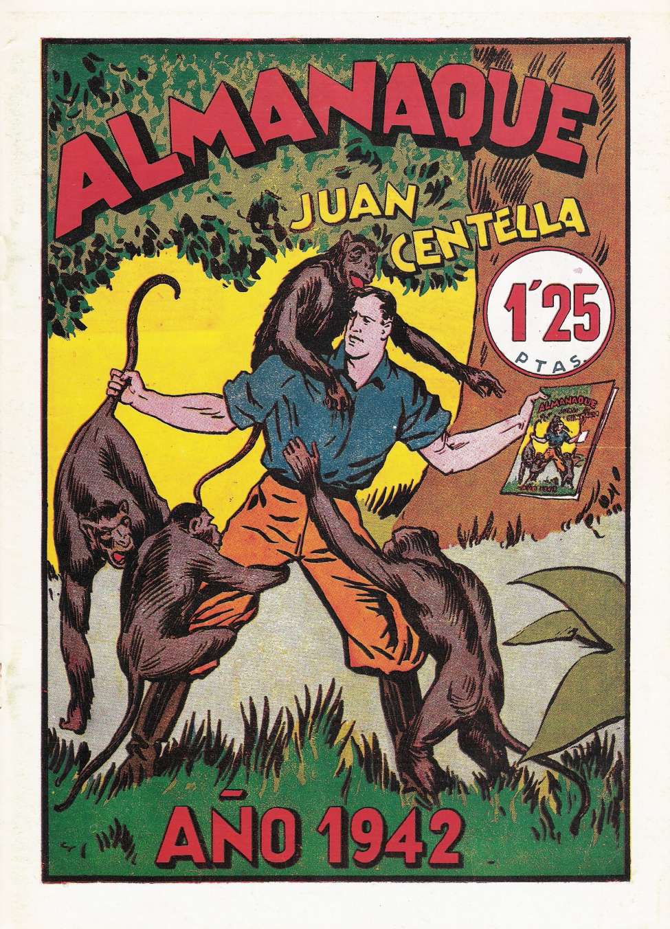 Comic Book Cover For Juan Centella Almanaque 1942