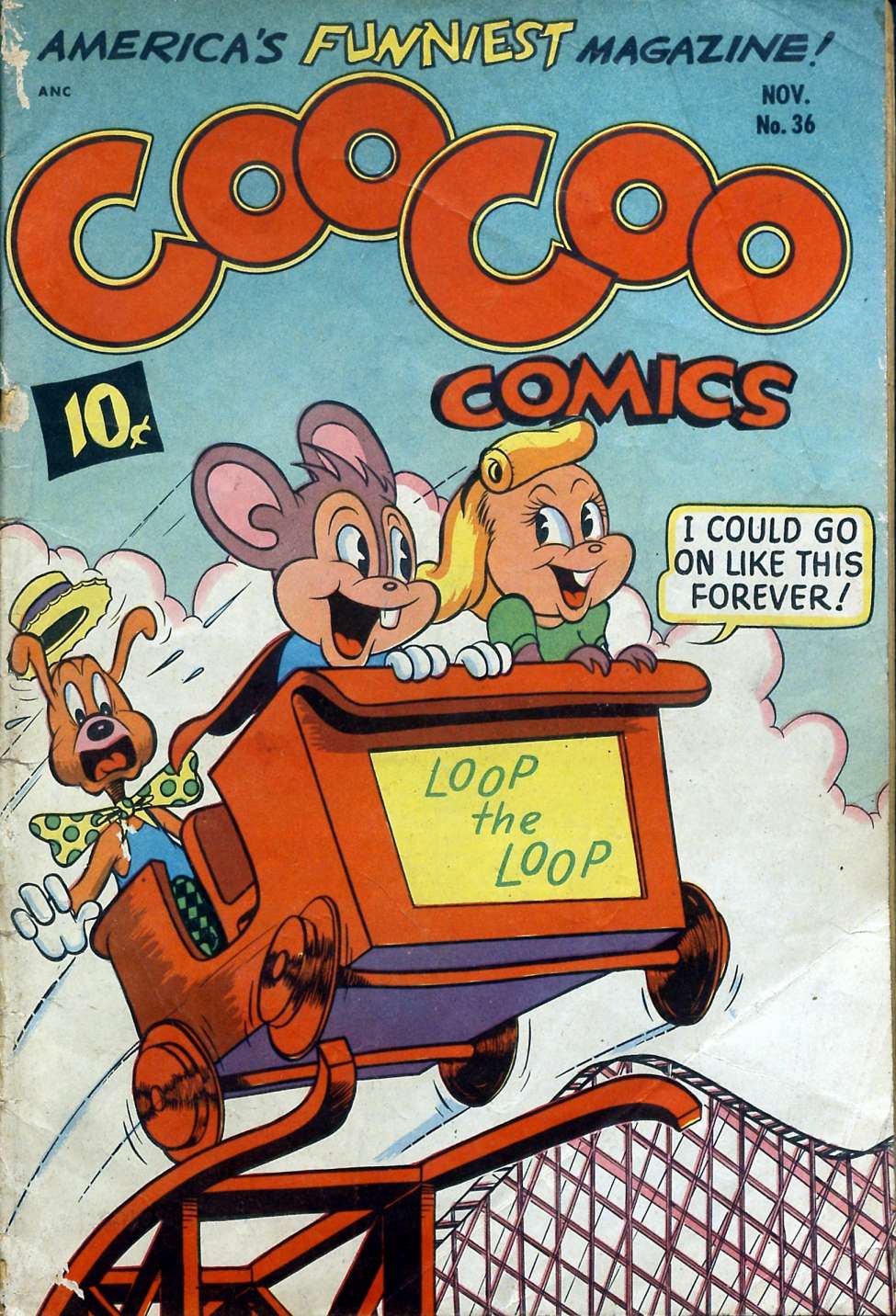 Comic Book Cover For Coo Coo Comics 36