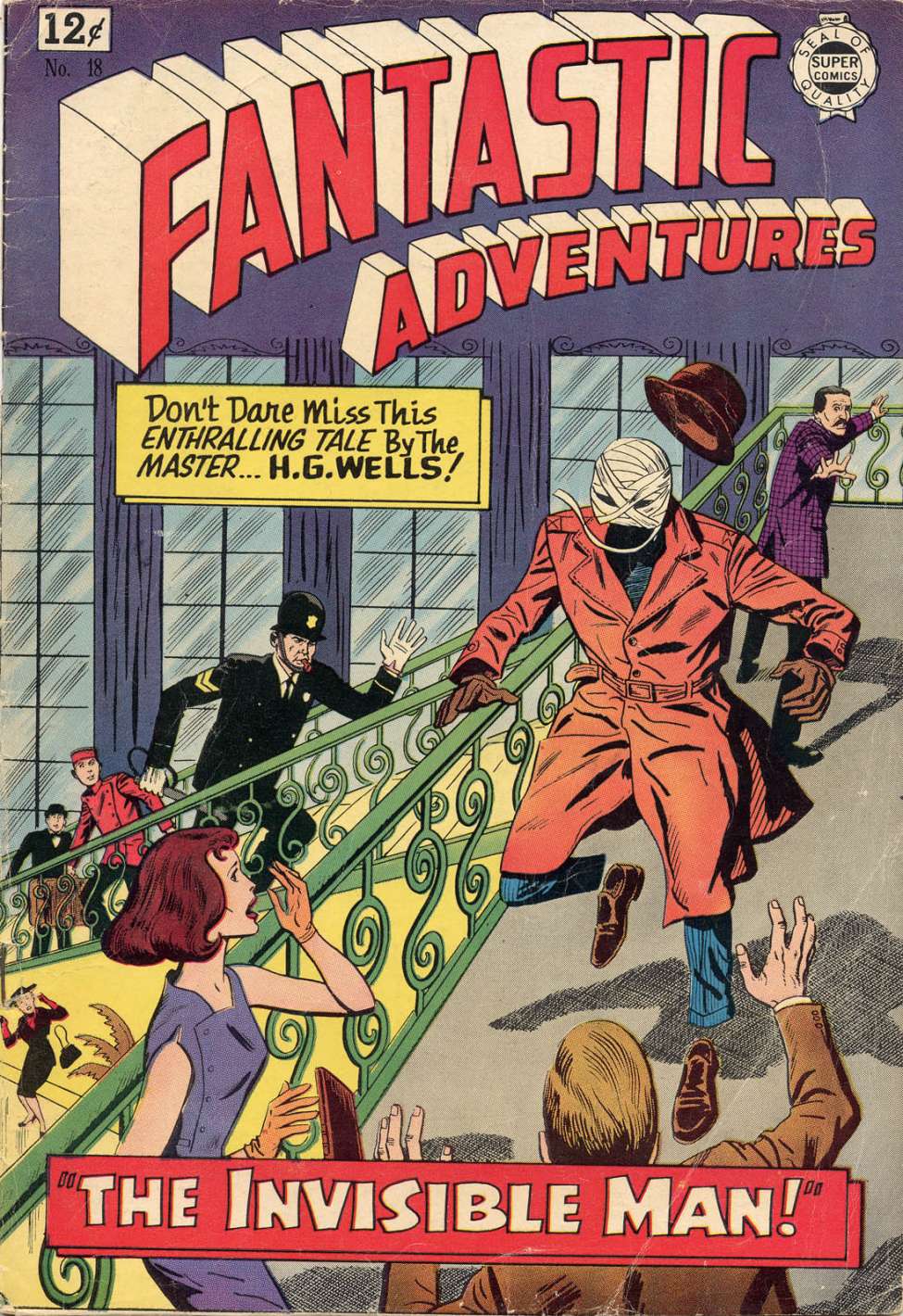 Comic Book Cover For Fantastic Adventures 18
