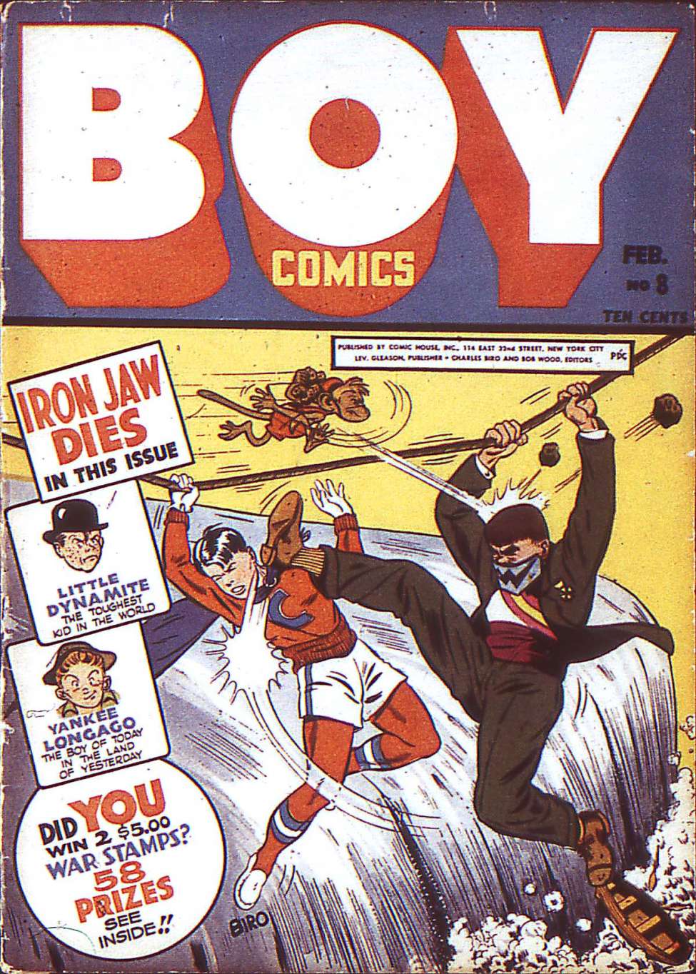Comic Book Cover For Boy Comics 8 (fiche)